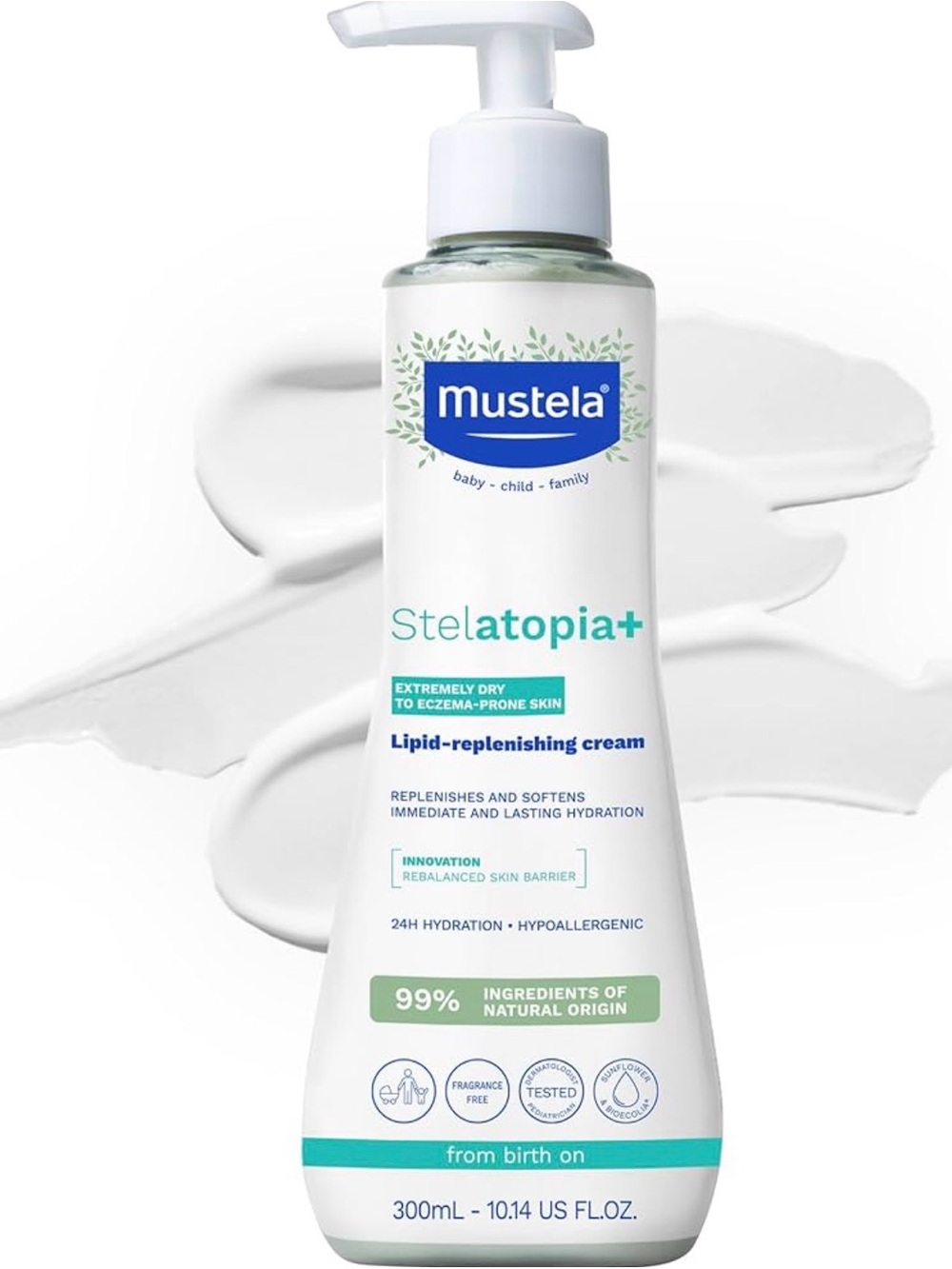 Mustela Stelatopia+ Lipid-Replenishing Cream — White